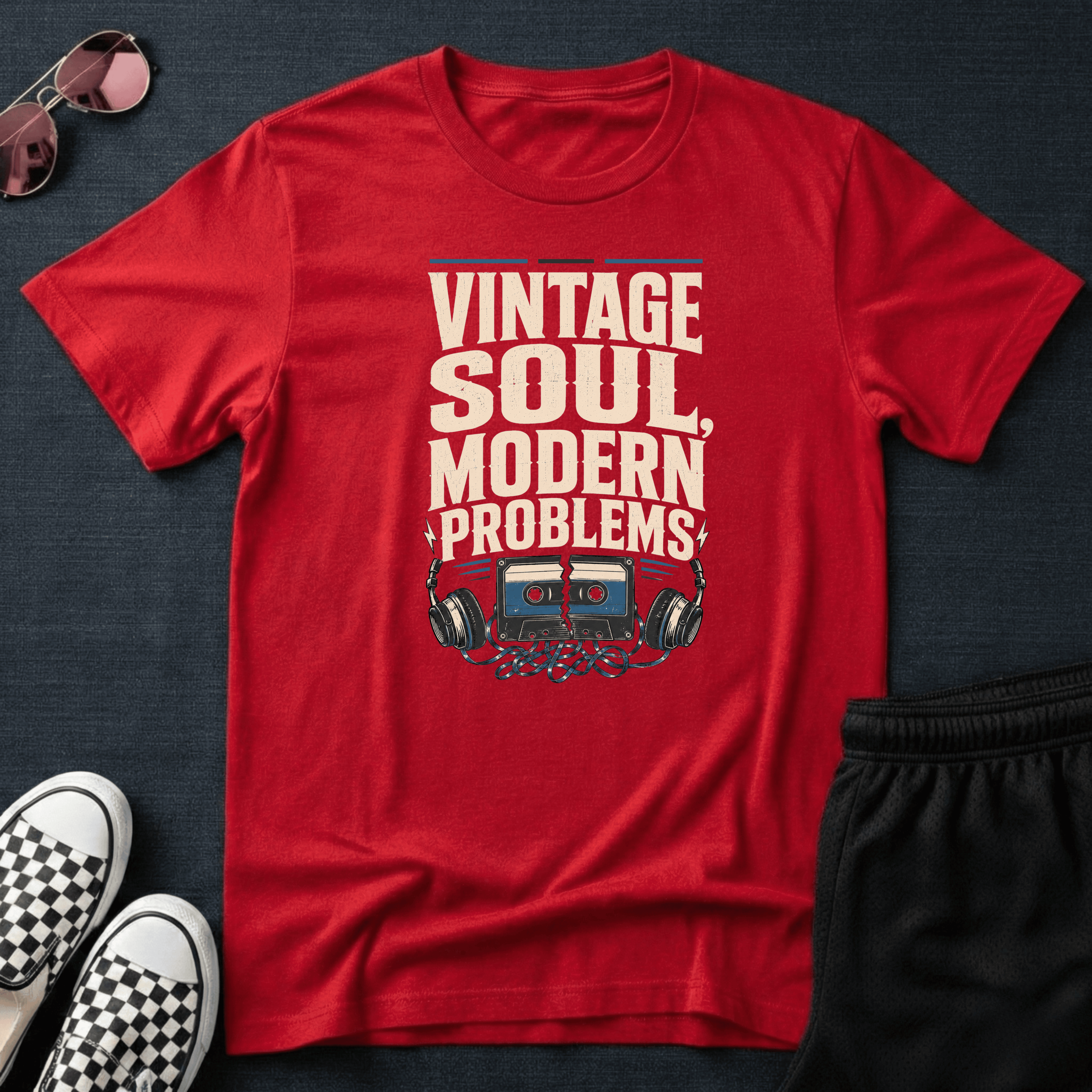 Vintage soul, modern problems T-shirt