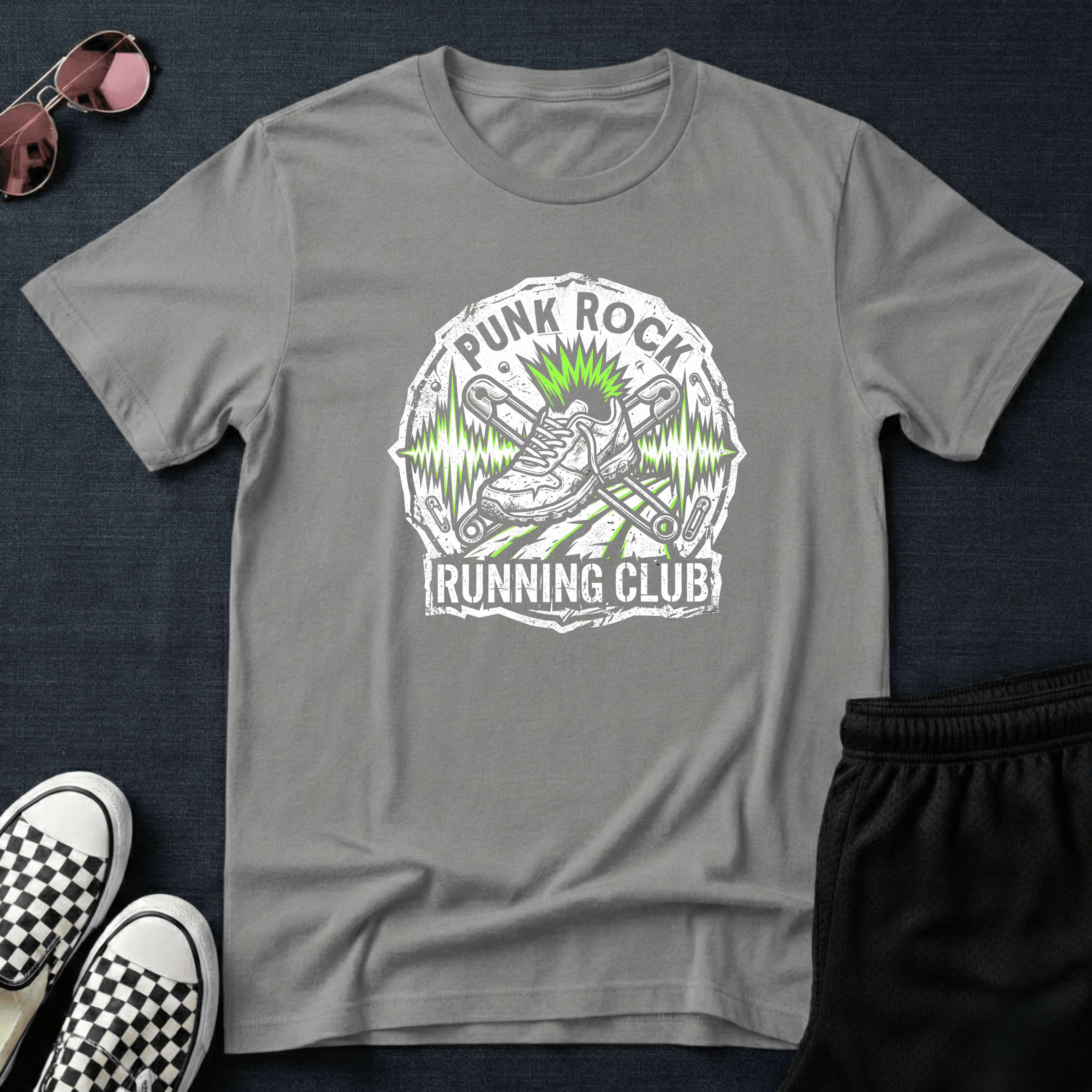 Punk rock running club T-shirt