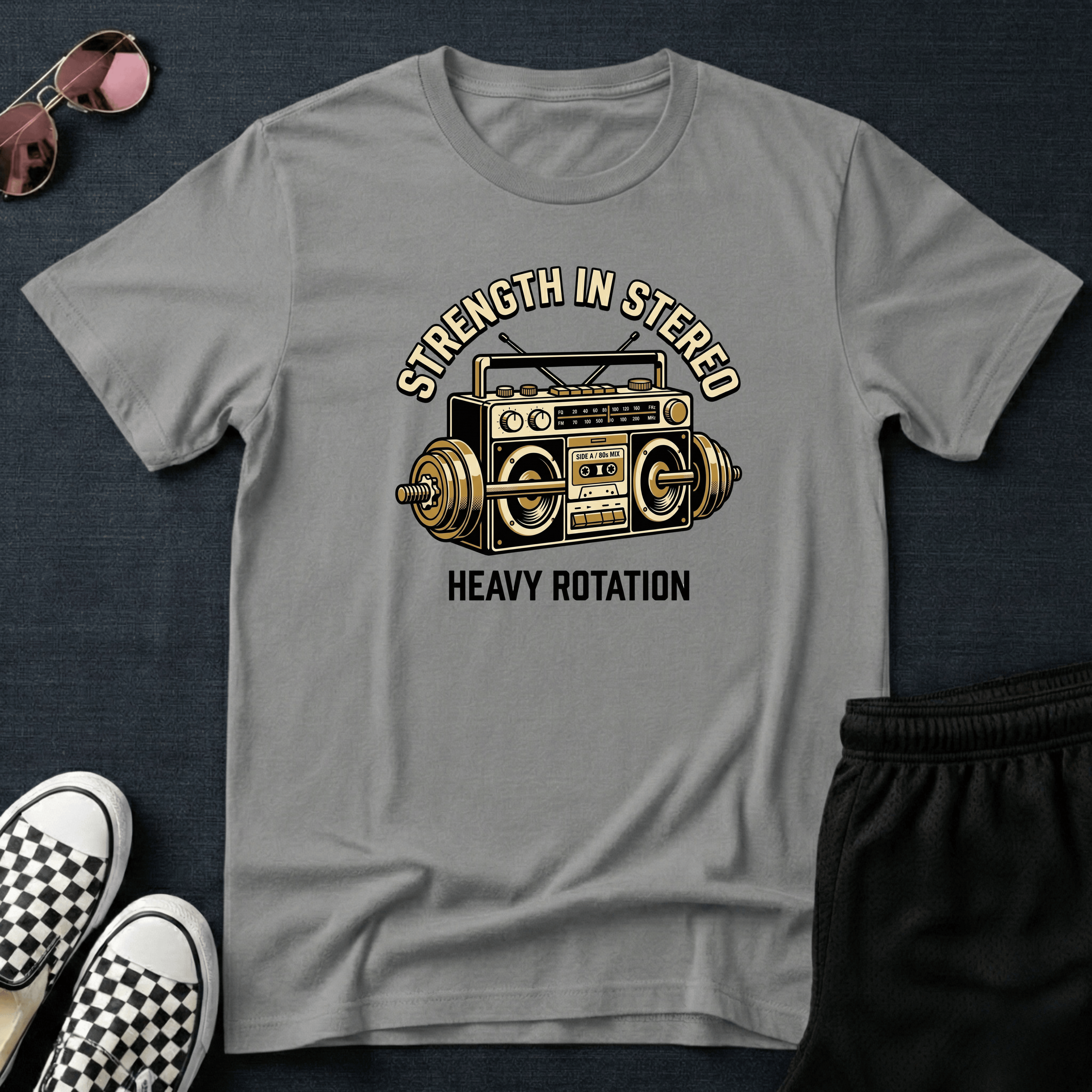 Strength in stereo T-shirt