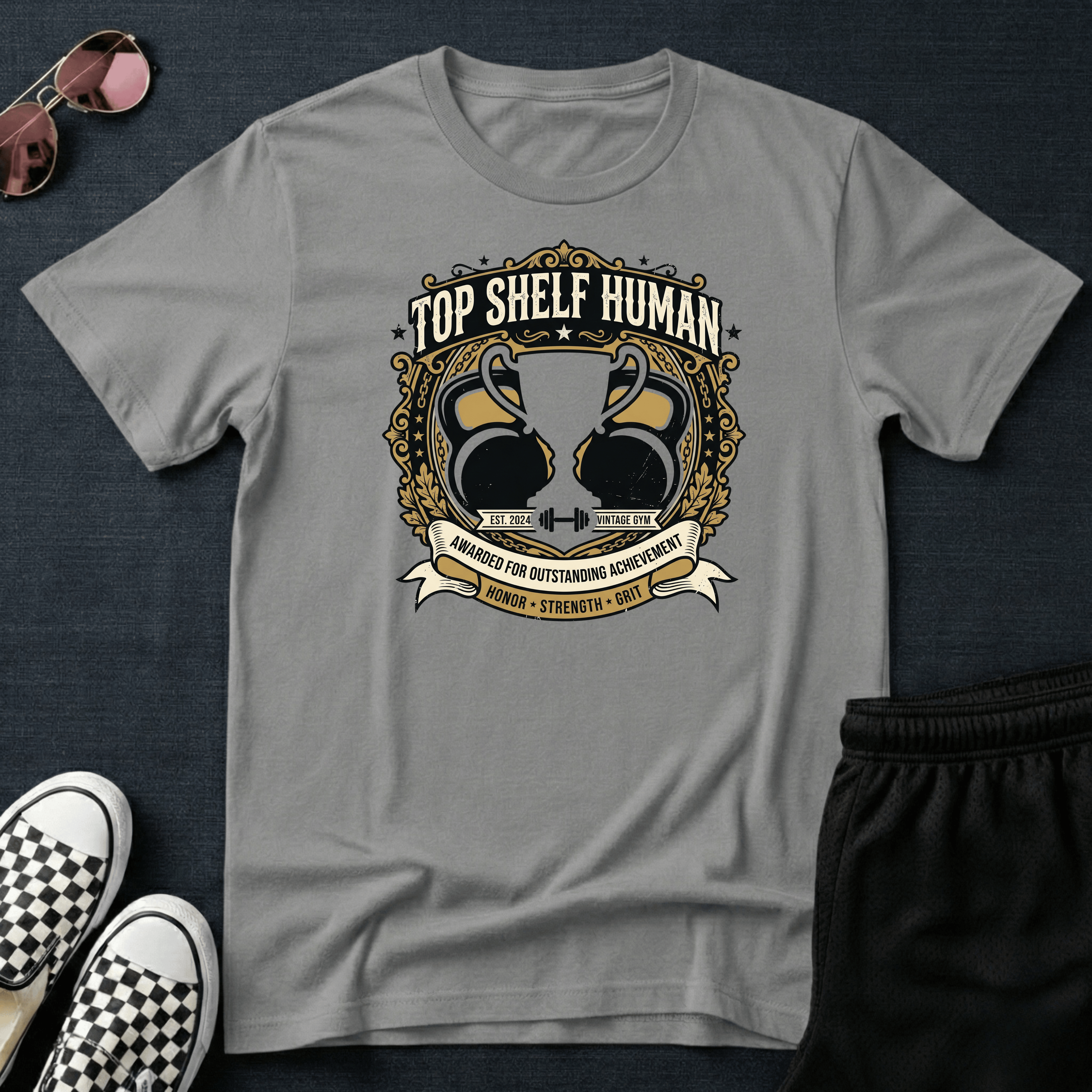 Top shelf human T-shirt