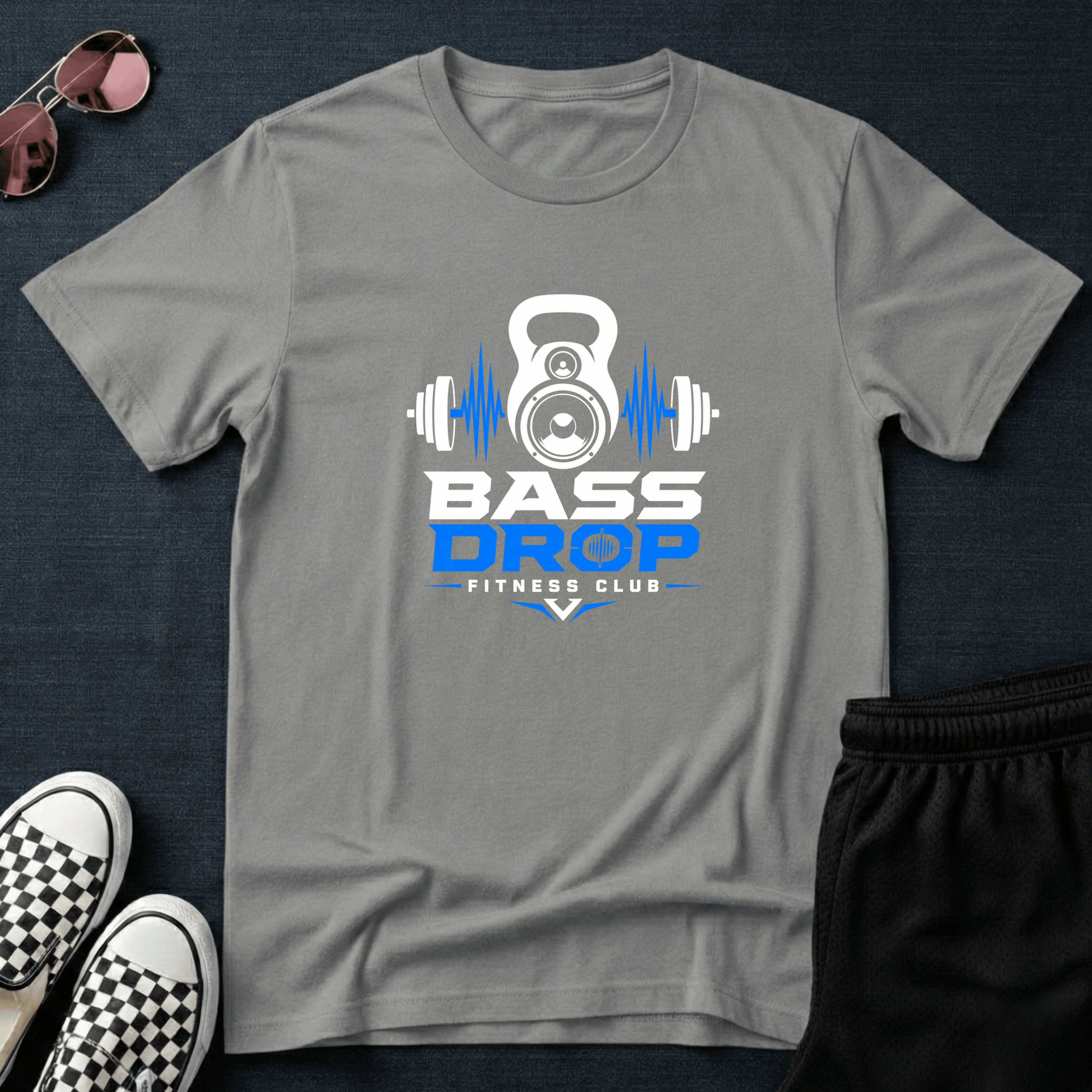 Bass drop fitness club T-shirt