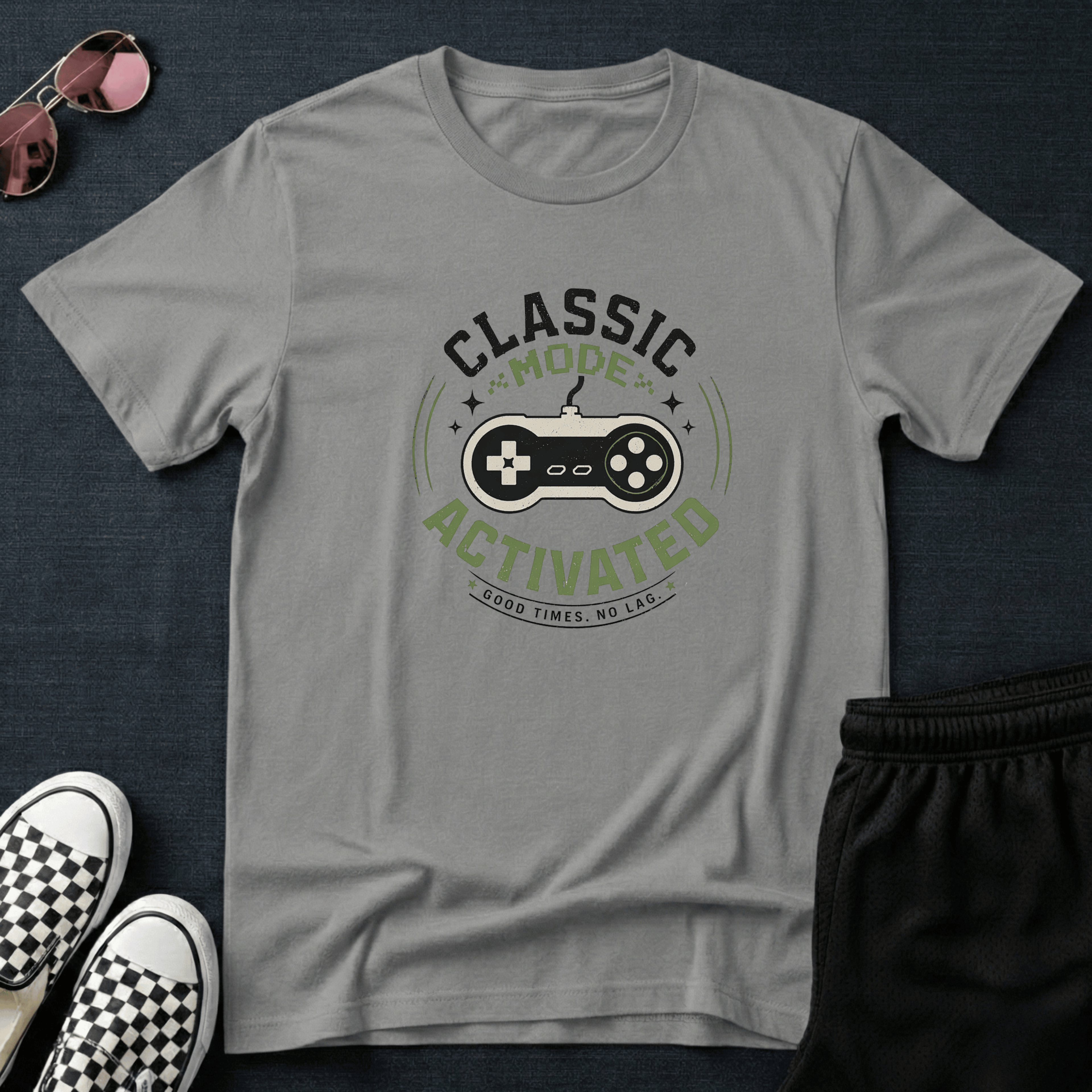 Classic mode activated T-shirt