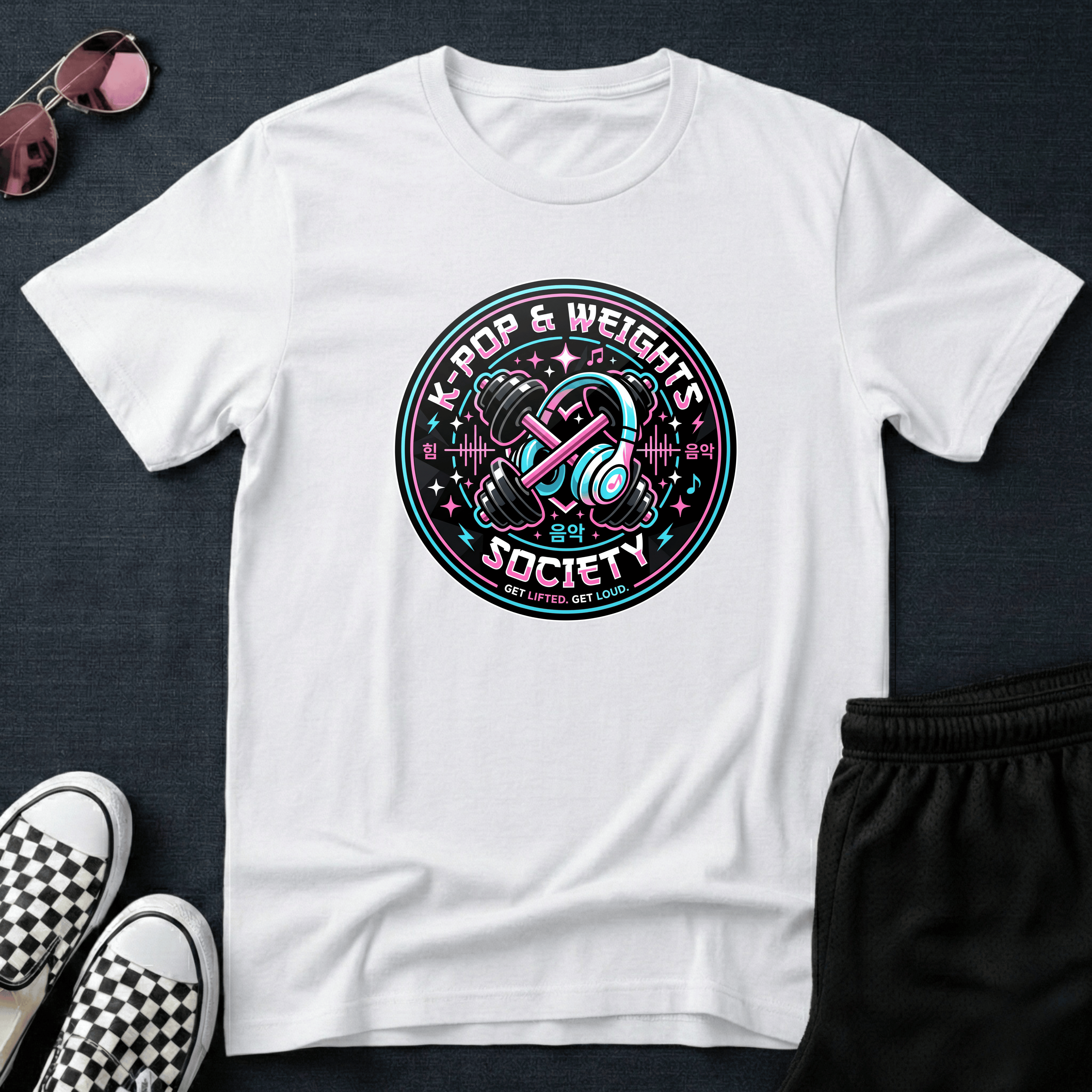 K-pop and weights T-shirt