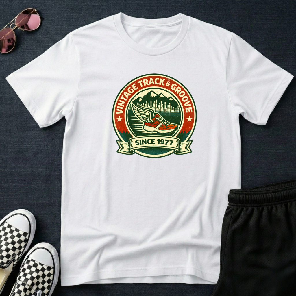 Vintage track and groove T-Shirt