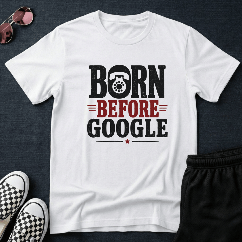 Born before google T-shirt