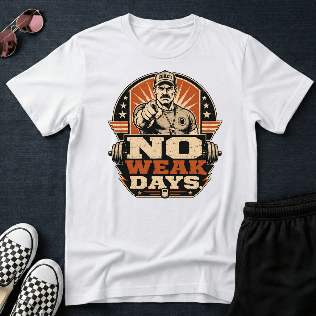 No weak days T-shirt