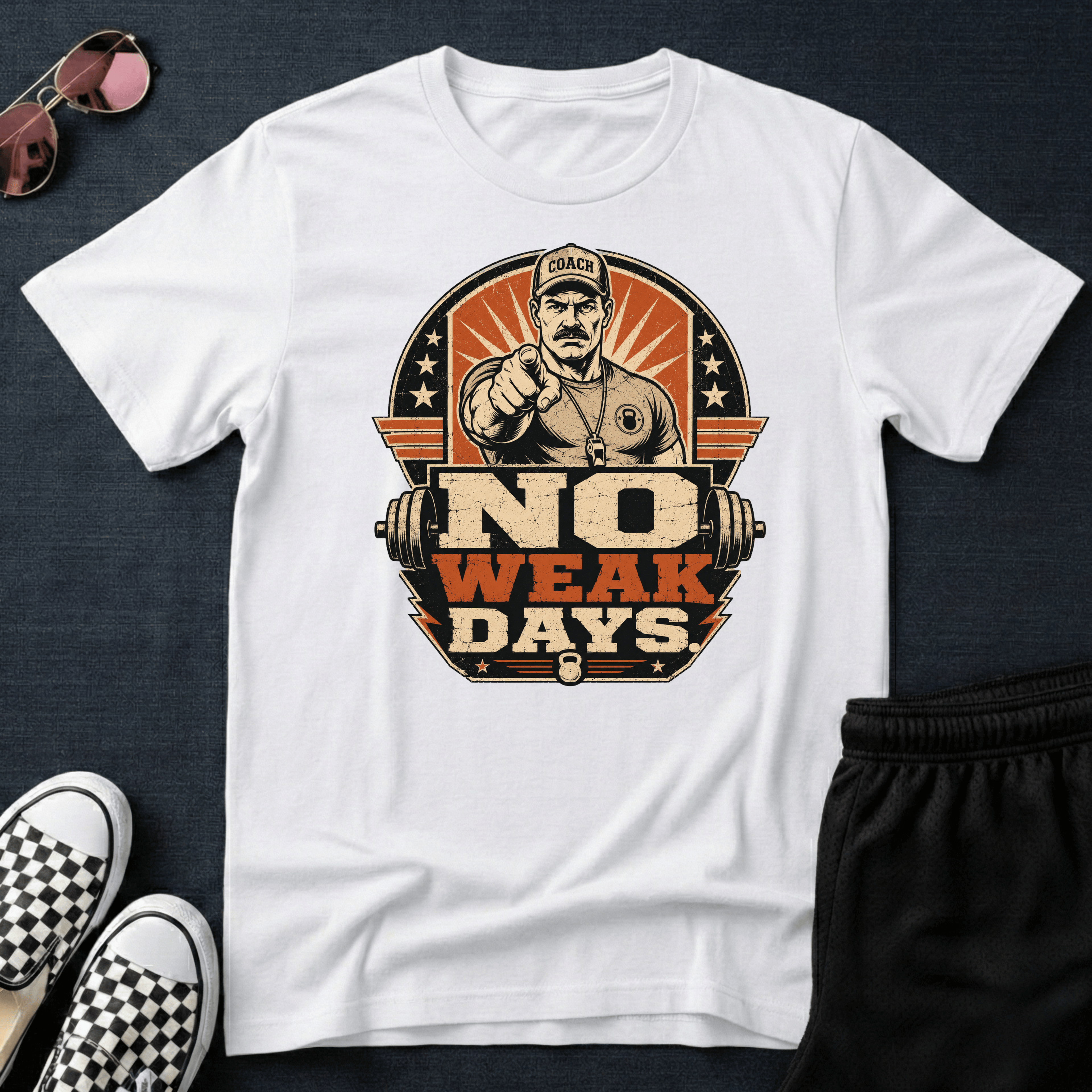 No weak days T-shirt