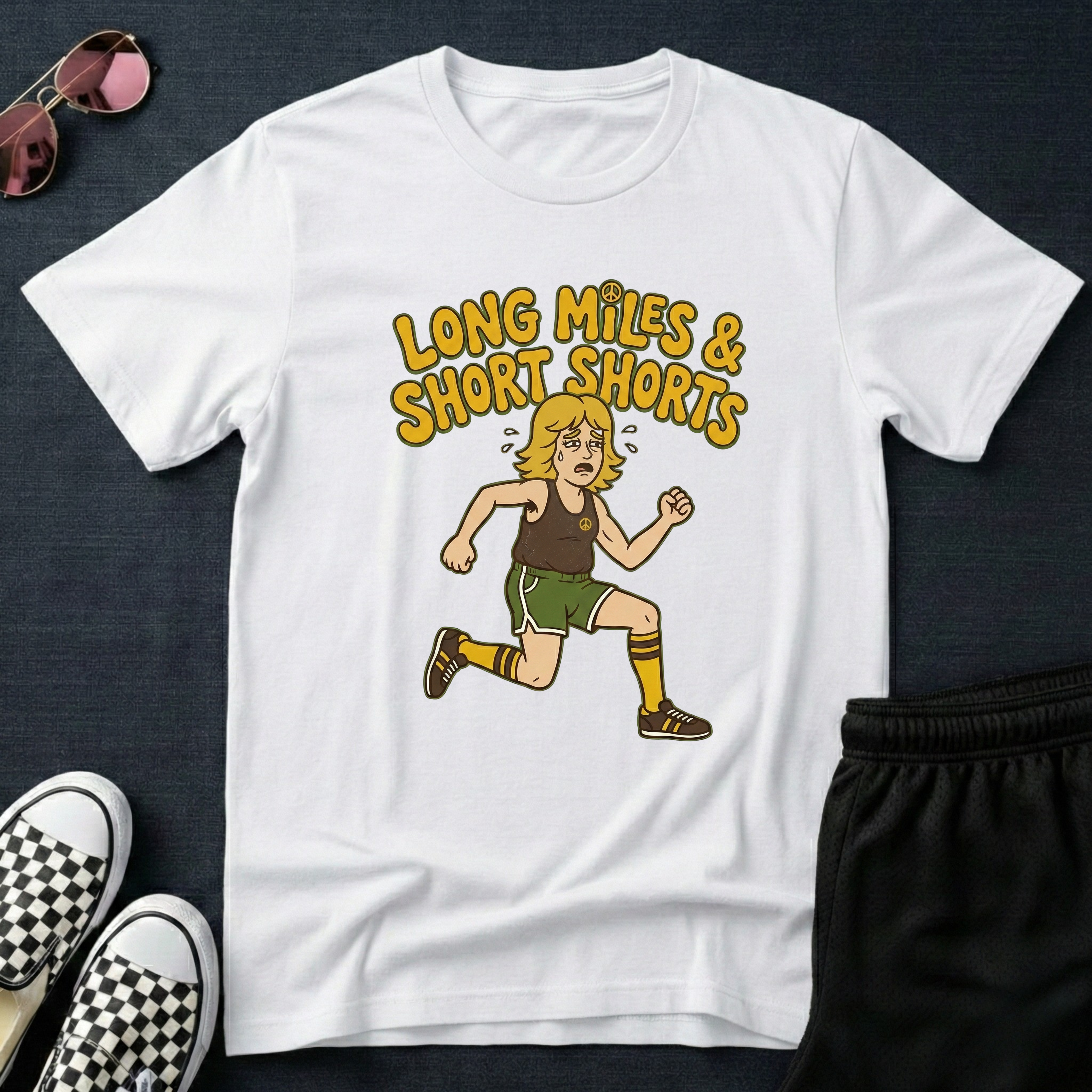 Long Miles, short shorts F T-Shirt
