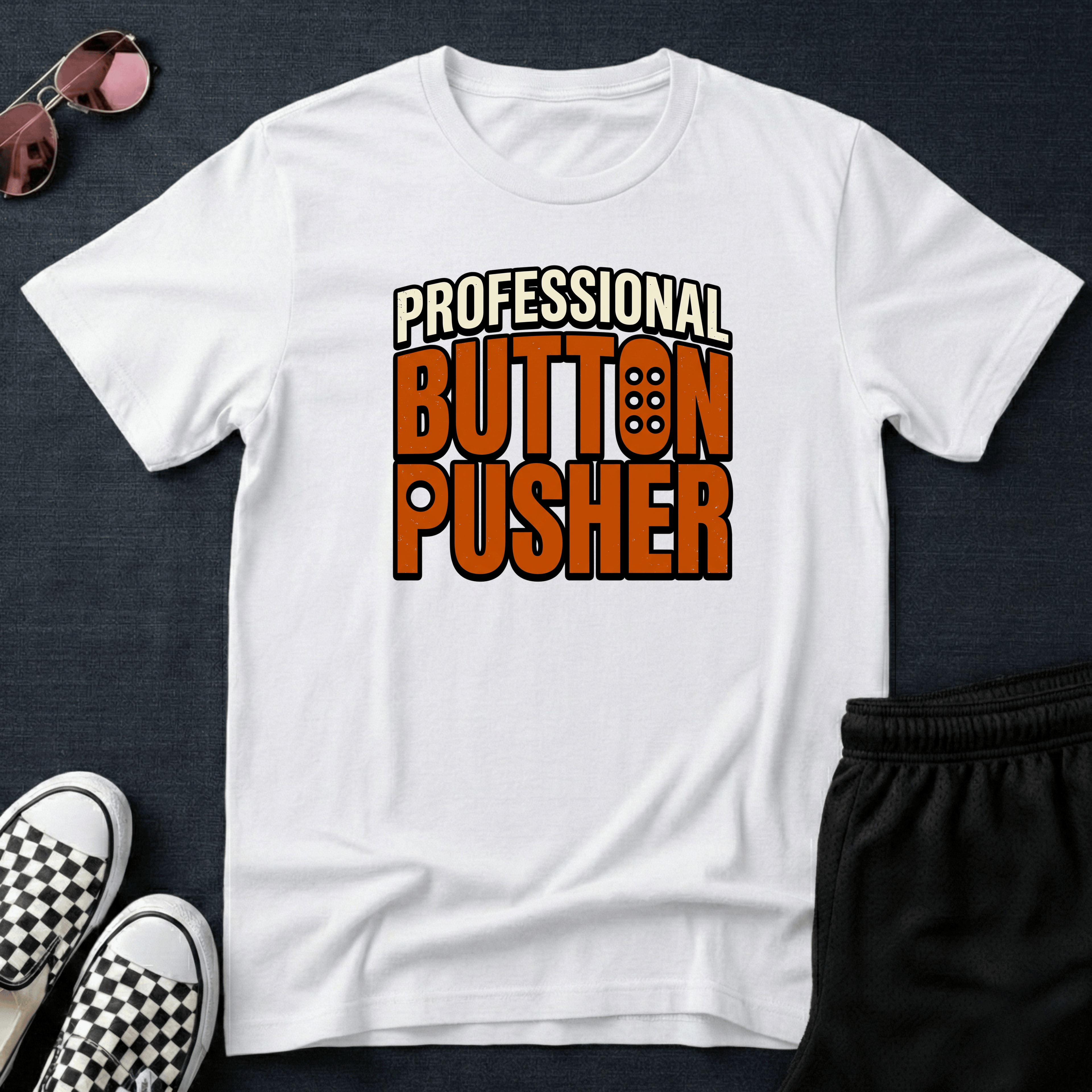 Professional button pusher T-shirt