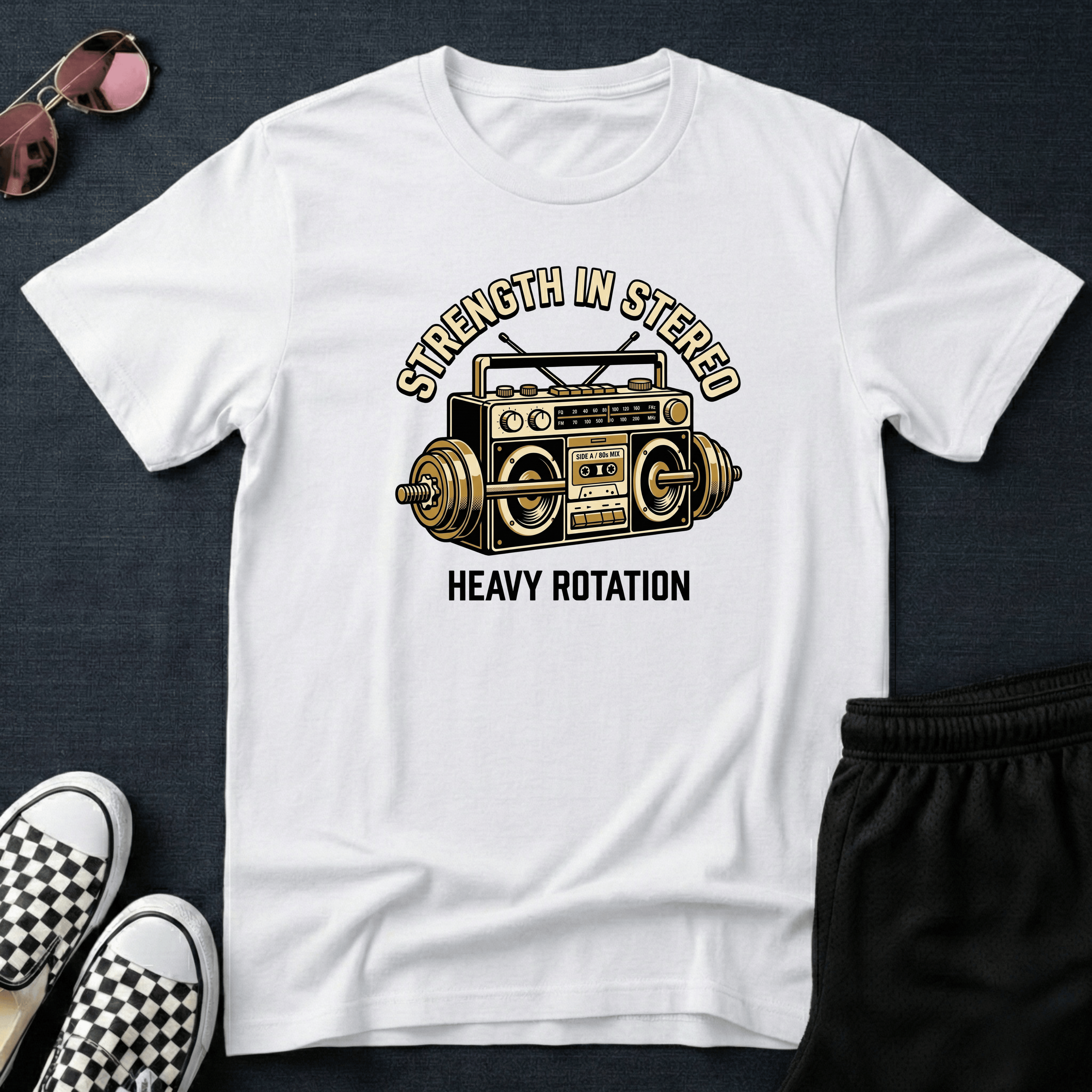 Strength in stereo T-shirt