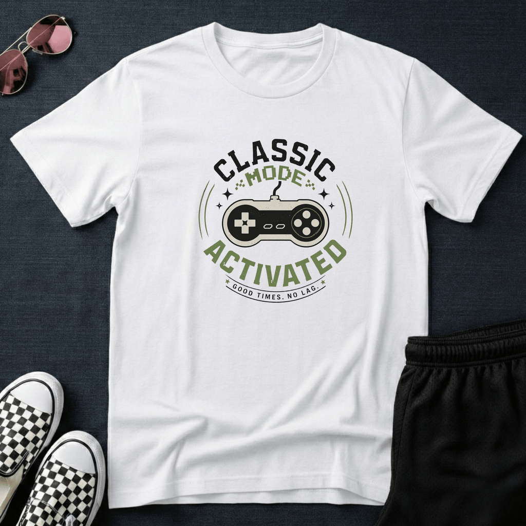 Classic mode activated T-shirt
