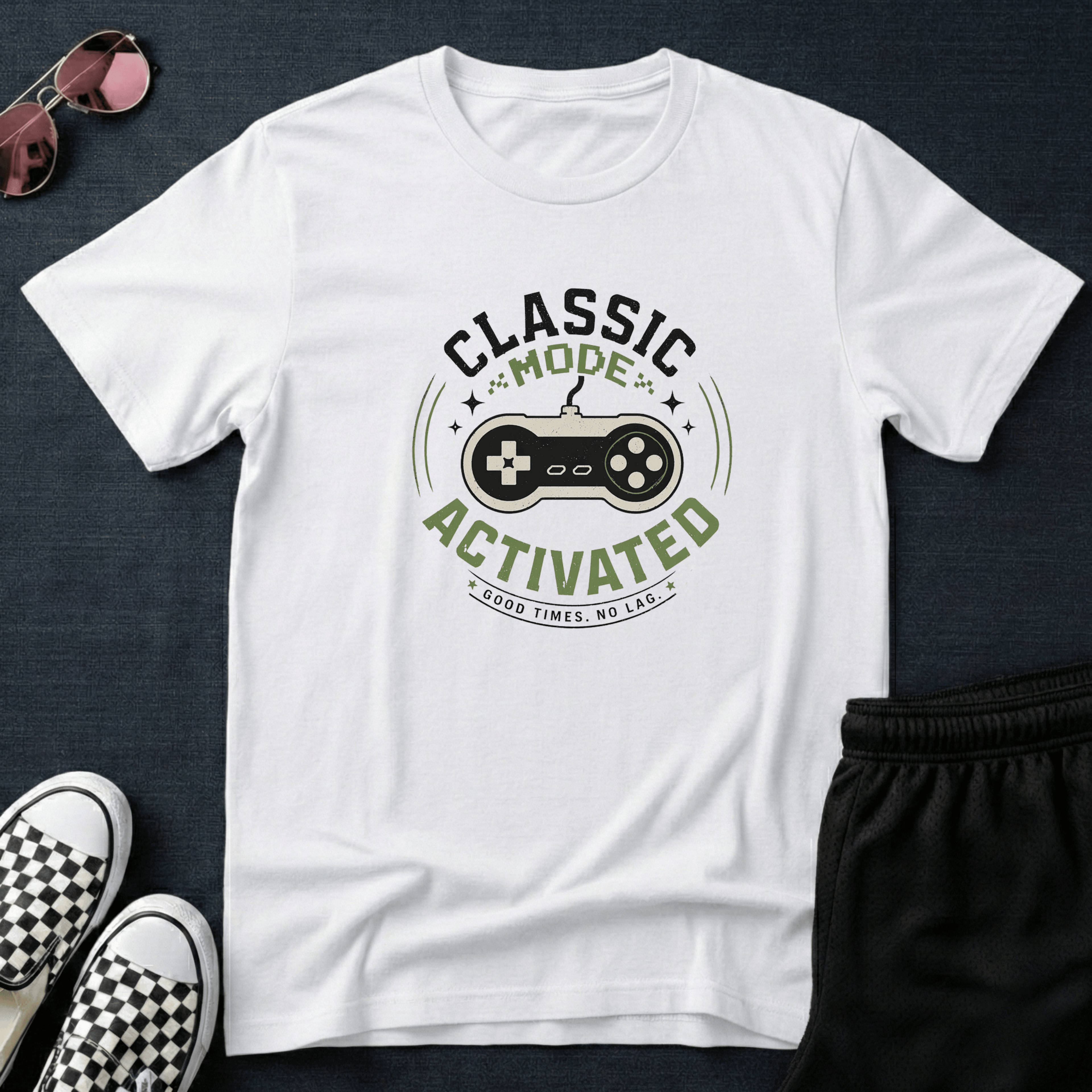 Classic mode activated T-shirt