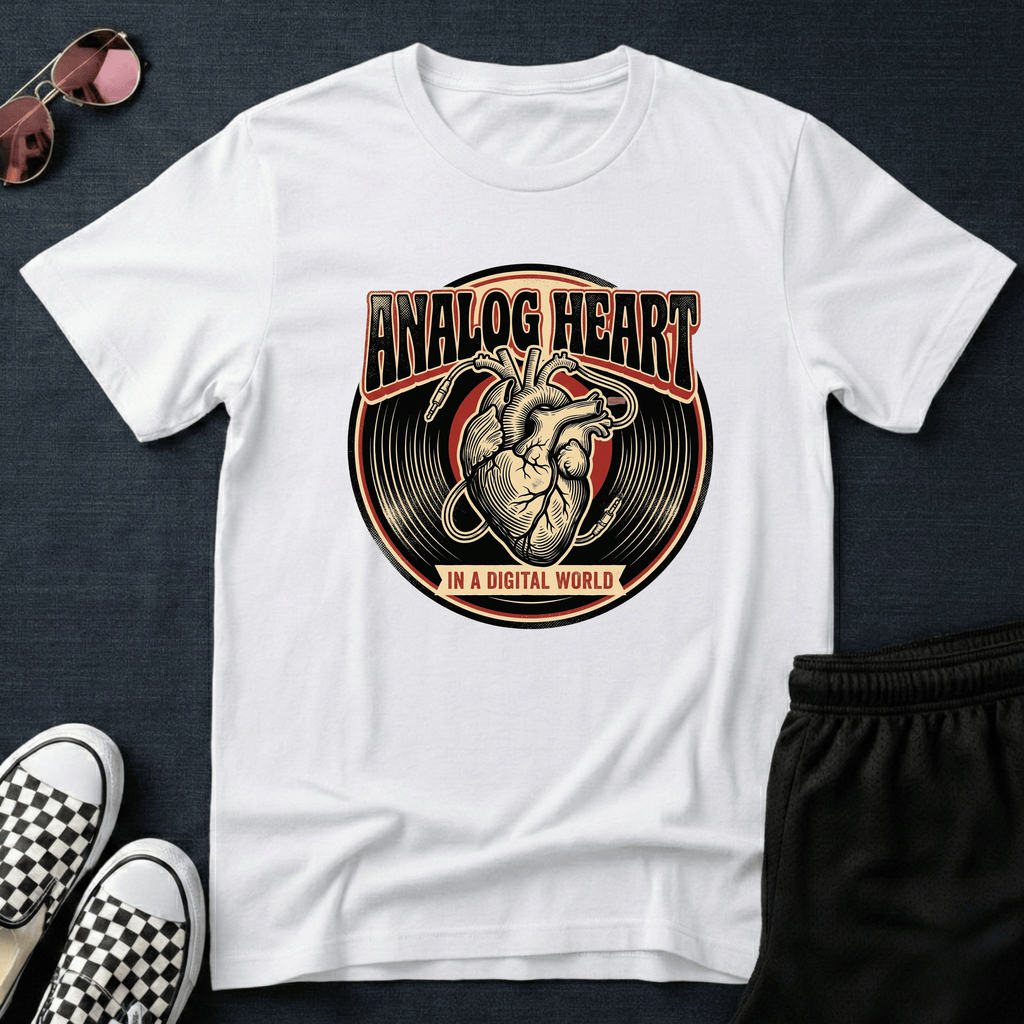 Analog heart T-shirt